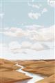 Picture of Desert Landscape Creek  _GroupedProduct_Rectangle_Portrait_Unframed_Print_Only_