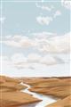 Picture of Desert Landscape Creek  _GroupedProduct_Rectangle_Portrait_Unframed_Print_Only_