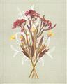 Picture of Dried Flowers with Outline I _GroupedProduct_Rectangle_Portrait_Unframed_Print_Only_