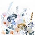 Picture of Light Blue Flowers I     _GroupedProduct_Square_Unframed_Print_Only_