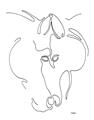 Picture of Line Drawn Horses I _GroupedProduct_Rectangle_Portrait_Unframed_Print_Only_