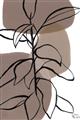 Picture of Brown Geo with Leaves I  _GroupedProduct_Rectangle_Portrait_Unframed_Print_Only_