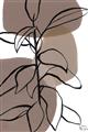 Picture of Brown Geo with Leaves I  _GroupedProduct_Rectangle_Portrait_Unframed_Print_Only_