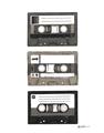 Picture of Cassette Tape _GroupedProduct_Rectangle_Portrait_Unframed_Print_Only_