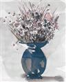 Picture of Blue Pot of Daisies _GroupedProduct_Rectangle_Portrait_Unframed_Print_Only_