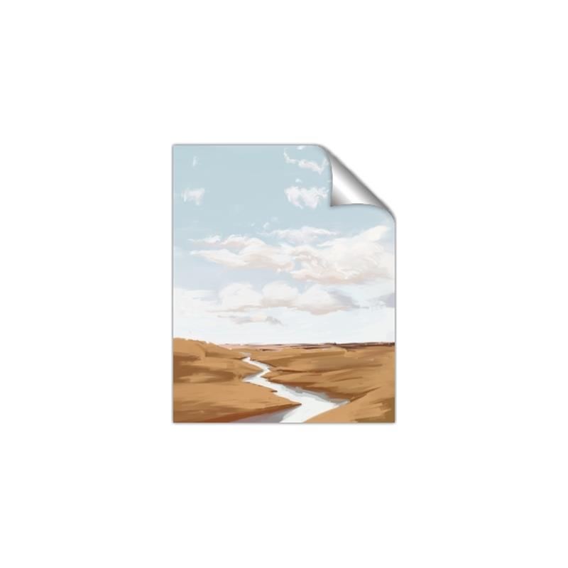 Picture of Desert Landscape Creek  _GroupedProduct_Rectangle_Portrait_Unframed_Print_Only_