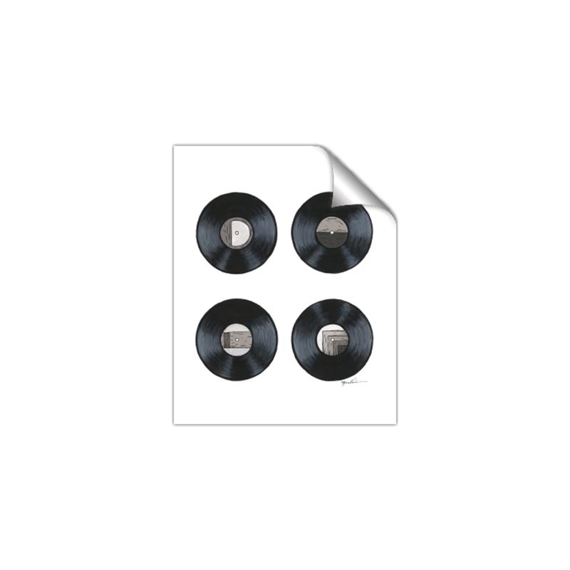 Picture of Records _GroupedProduct_Rectangle_Portrait_Unframed_Print_Only_