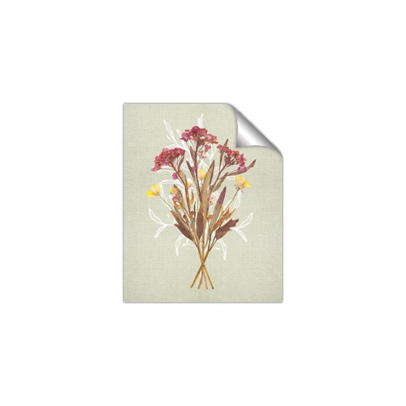 Picture of Dried Flowers with Outline I _GroupedProduct_Rectangle_Portrait_Unframed_Print_Only_
