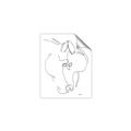 Picture of Line Drawn Horses I _GroupedProduct_Rectangle_Portrait_Unframed_Print_Only_