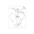 Picture of Line Drawn Horses I _GroupedProduct_Rectangle_Portrait_Unframed_Print_Only_