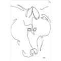 Picture of Line Drawn Horses I _GroupedProduct_Rectangle_Portrait_Unframed_Print_Only_