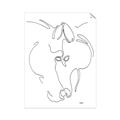 Picture of Line Drawn Horses I _GroupedProduct_Rectangle_Portrait_Unframed_Print_Only_