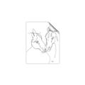 Picture of Line Drawn Horses II  _GroupedProduct_Rectangle_Portrait_Unframed_Print_Only_