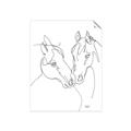 Picture of Line Drawn Horses II  _GroupedProduct_Rectangle_Portrait_Unframed_Print_Only_