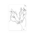 Picture of Line Drawn Horses II  _GroupedProduct_Rectangle_Portrait_Unframed_Print_Only_