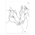 Picture of Line Drawn Horses II  _GroupedProduct_Rectangle_Portrait_Unframed_Print_Only_