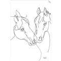 Picture of Line Drawn Horses II  _GroupedProduct_Rectangle_Portrait_Unframed_Print_Only_