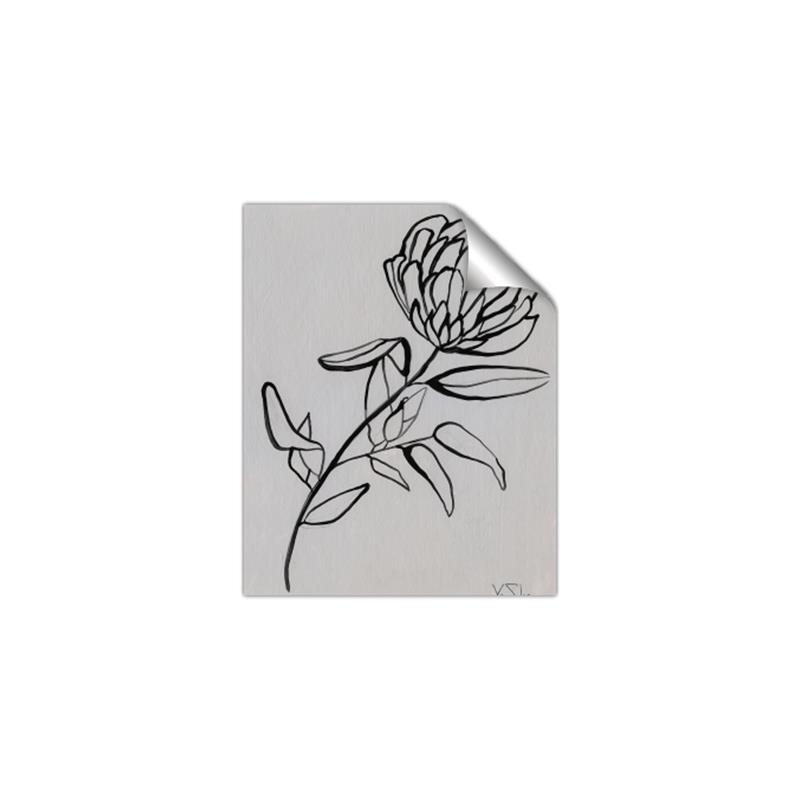 Picture of Gray Floral  _GroupedProduct_Rectangle_Portrait_Unframed_Print_Only_