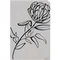Picture of Gray Floral  _GroupedProduct_Rectangle_Portrait_Unframed_Print_Only_