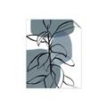 Picture of Blue Geo with Leaves I _GroupedProduct_Rectangle_Portrait_Unframed_Print_Only_
