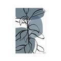 Picture of Blue Geo with Leaves I _GroupedProduct_Rectangle_Portrait_Unframed_Print_Only_