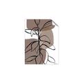 Picture of Brown Geo with Leaves I  _GroupedProduct_Rectangle_Portrait_Unframed_Print_Only_