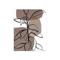Picture of Brown Geo with Leaves I  _GroupedProduct_Rectangle_Portrait_Unframed_Print_Only_