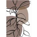 Picture of Brown Geo with Leaves I  _GroupedProduct_Rectangle_Portrait_Unframed_Print_Only_