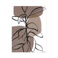 Picture of Brown Geo with Leaves I  _GroupedProduct_Rectangle_Portrait_Unframed_Print_Only_