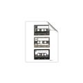 Picture of Cassette Tape _GroupedProduct_Rectangle_Portrait_Unframed_Print_Only_