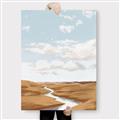 Picture of Desert Landscape Creek  _GroupedProduct_Rectangle_Portrait_Canvas_