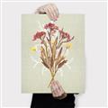 Picture of Dried Flowers with Outline I _GroupedProduct_Rectangle_Portrait_Canvas_