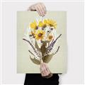 Picture of Dried Flowers with Outline II  _GroupedProduct_Rectangle_Portrait_Canvas_