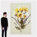 Picture of Dried Flowers with Outline II  _GroupedProduct_Rectangle_Portrait_Canvas_