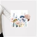 Picture of Light Blue Flowers II _GroupedProduct_Square_Canvas_