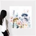 Picture of Light Blue Flowers II _GroupedProduct_Square_Canvas_