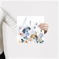 Picture of Light Blue Flowers I     _GroupedProduct_Square_Canvas_