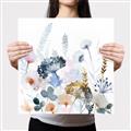 Picture of Light Blue Flowers I     _GroupedProduct_Square_Canvas_