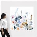 Picture of Light Blue Flowers I     _GroupedProduct_Square_Canvas_