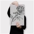 Picture of Gray Floral  _GroupedProduct_Rectangle_Portrait_Canvas_