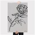 Picture of Gray Floral  _GroupedProduct_Rectangle_Portrait_Canvas_