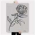 Picture of Gray Floral  _GroupedProduct_Rectangle_Portrait_Canvas_