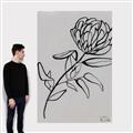 Picture of Gray Floral  _GroupedProduct_Rectangle_Portrait_Canvas_