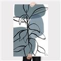 Picture of Blue Geo with Leaves I _GroupedProduct_Rectangle_Portrait_Canvas_