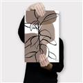Picture of Brown Geo with Leaves I  _GroupedProduct_Rectangle_Portrait_Canvas_