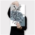 Picture of Blue Geo with Leaves II  _GroupedProduct_Rectangle_Portrait_Canvas_