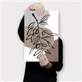 Picture of Brown Geo with Leaves II  _GroupedProduct_Rectangle_Portrait_Canvas_
