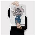 Picture of Blue Pot of Daisies _GroupedProduct_Rectangle_Portrait_Canvas_