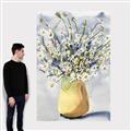 Picture of Pot of Daisies _GroupedProduct_Rectangle_Portrait_Canvas_