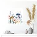 Picture of Light Blue Flowers II _GroupedProduct_Square_Canvas_